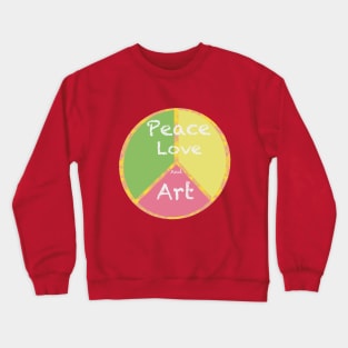 Peace Love and Art Crewneck Sweatshirt